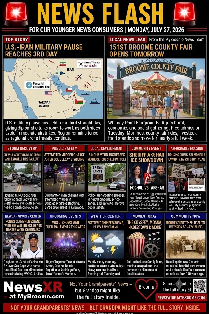 MYBROOME NOW – Monday, July 27, 2026
