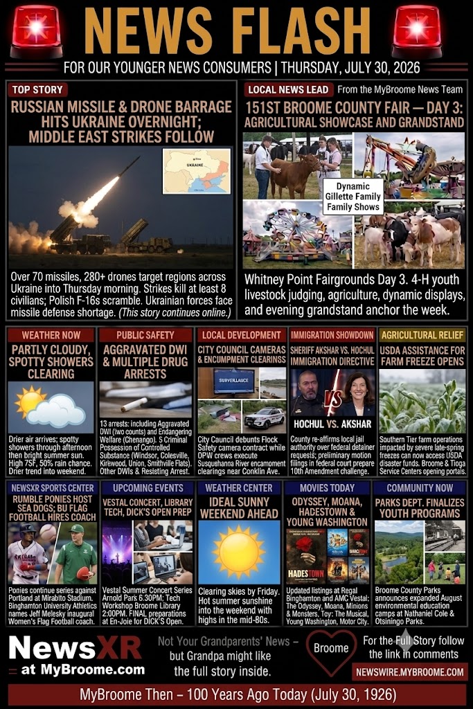 MYBROOME NOW – Thursday, July 30, 2026