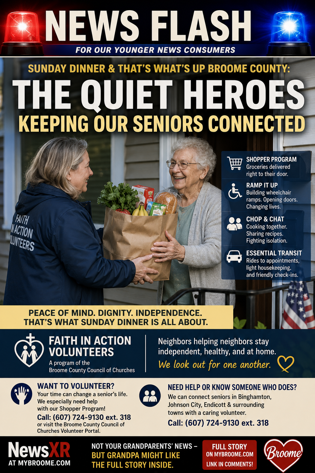 Sunday Dinner & That’s What’s Up Broome County: The Quiet Heroes Keeping Our Seniors Connected