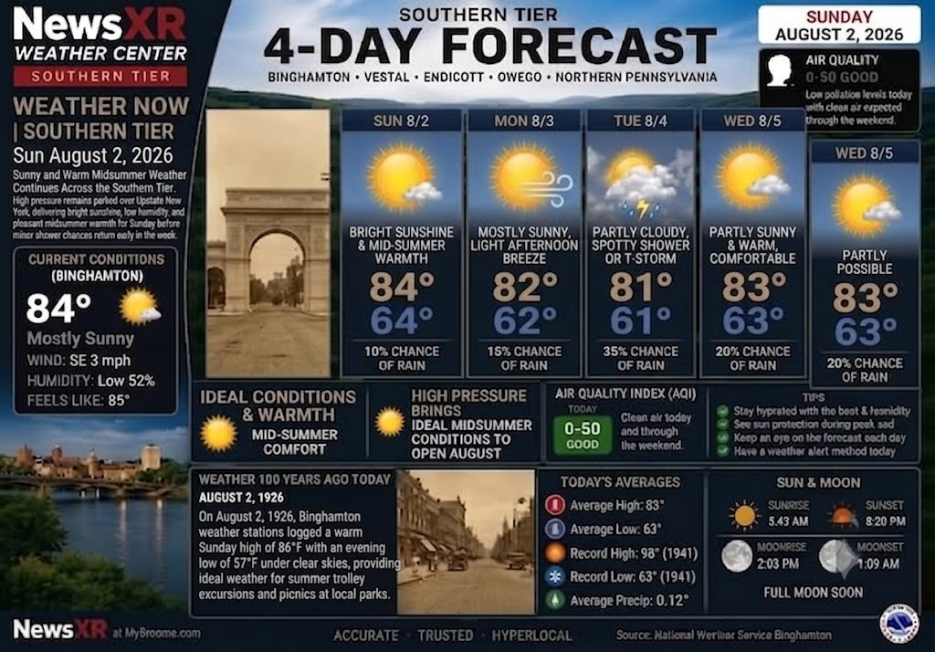 WEATHER NOW – August 2, 2026
